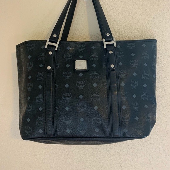 mcm black tote